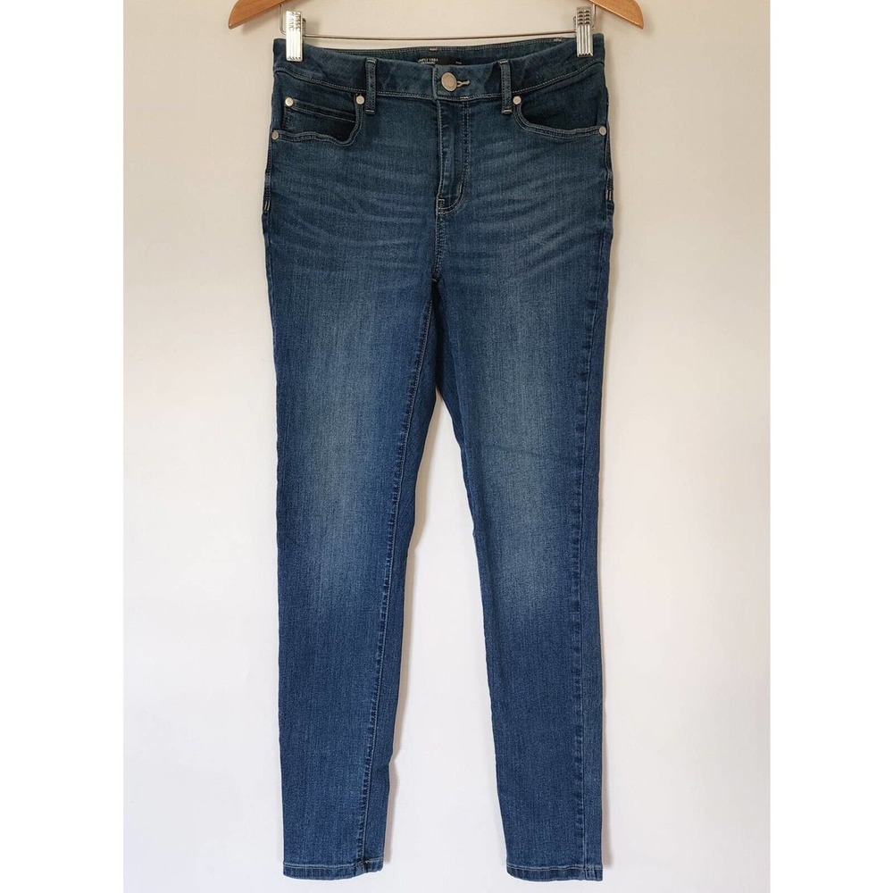 Simply Vera Vera Wang Skinny Fit Jeans Womens Size 8 Mid Rise Stretch Denim Blue